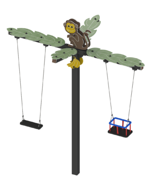 Columpio Monoposte para parques infantiles