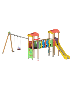 Torre Thais/CP, conjunto multijuego para parques infantiles